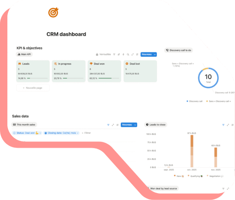 notion crm template dashboard example